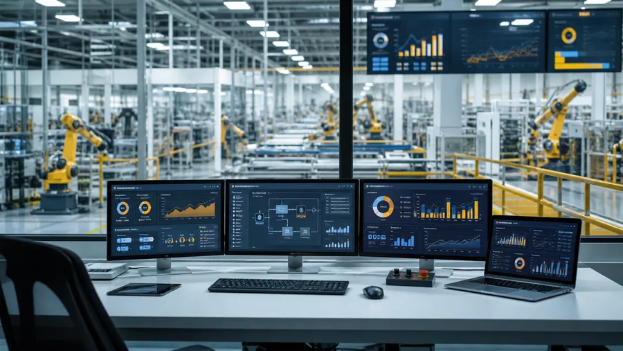 MES production tracking dashboard