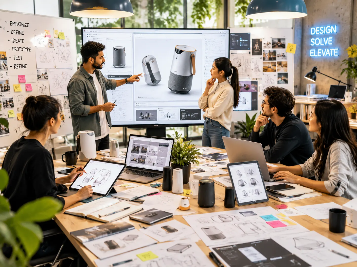 Product design studio developing a physical product